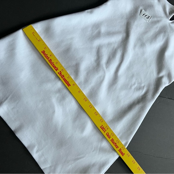 Zara White Elastic Trim Mini Dress Size M Spaghetti Strap New - Picture 12 of 16